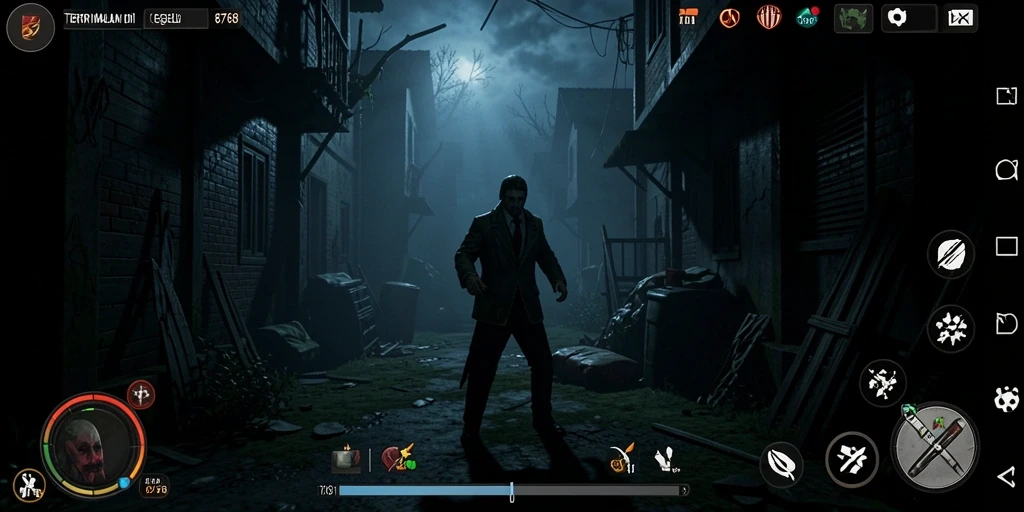 Gameplay 8768 menampilkan momen-momen horror yang menegangkan.