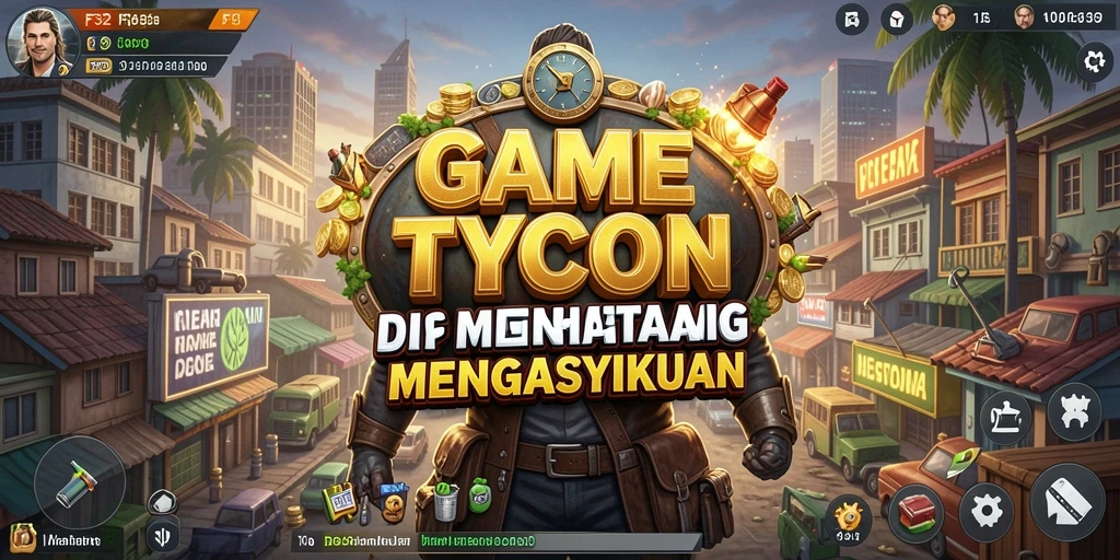 Tampilan utama permainan F32 dengan aktivitas Tycoon yang menarik.