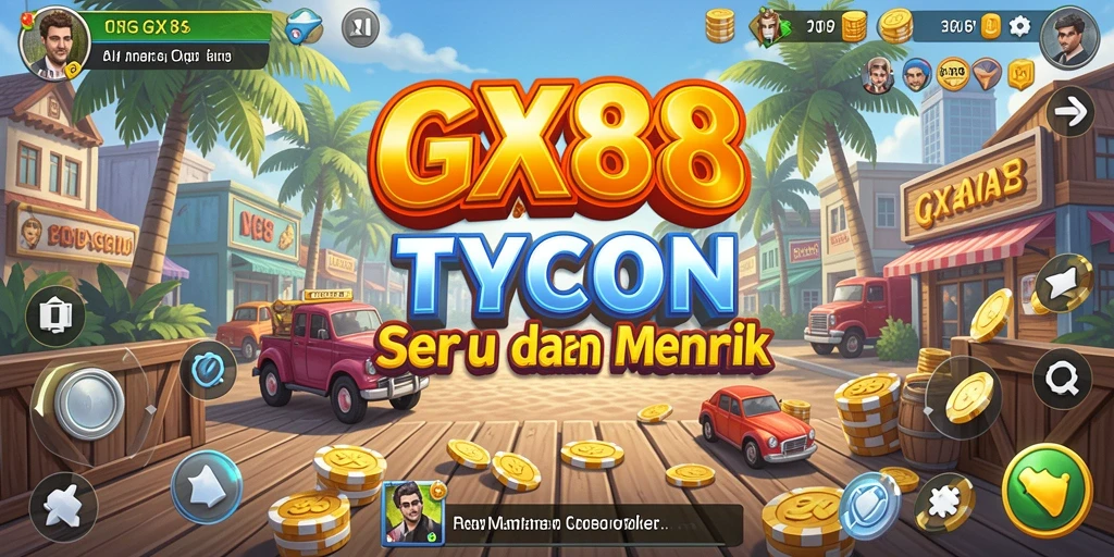 Tampilan menarik dari gameplay GX88 dalam dunia Tycoon.