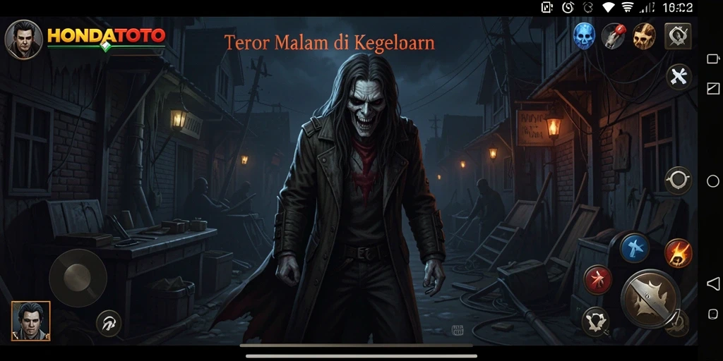 Screenshot gameplay HONDATOTO yang menampilkan momen menegangkan.