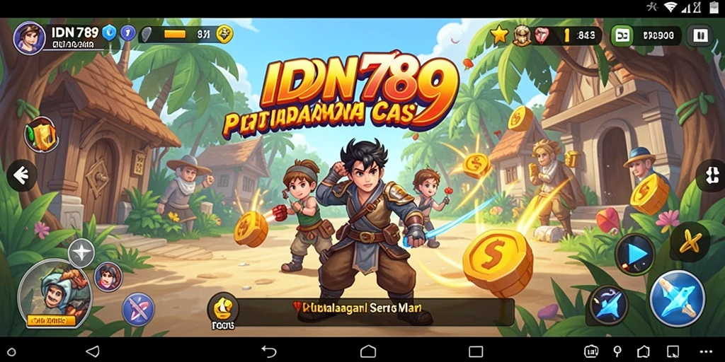 Tangkapan layar menunjukkan aksi seru dalam game casual IDN789.