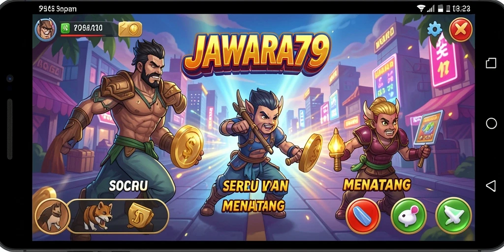 Tampilan gameplay dari <strong>JAWARA79</strong> yang seru dan menantang.