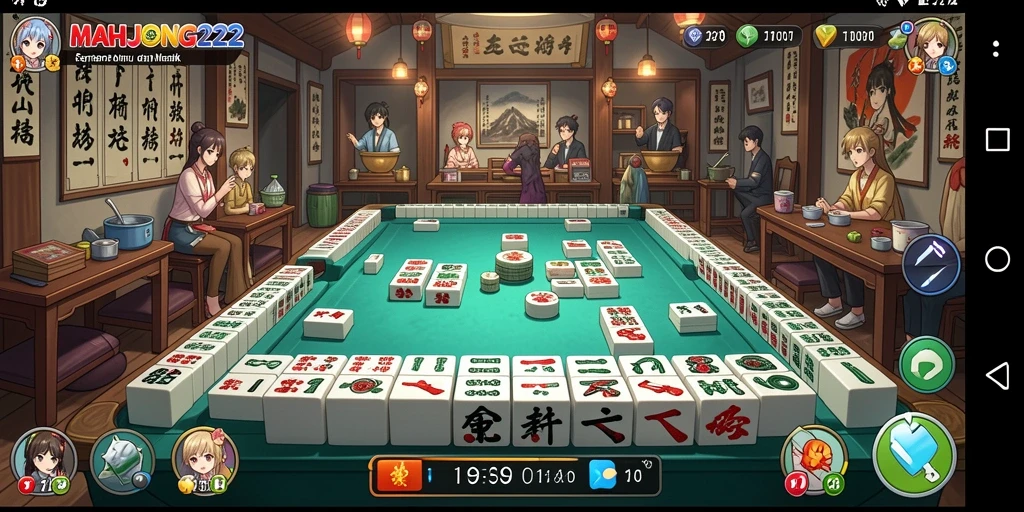 Gameplay seru MAHJONG222 dengan karakter Anime menarik.