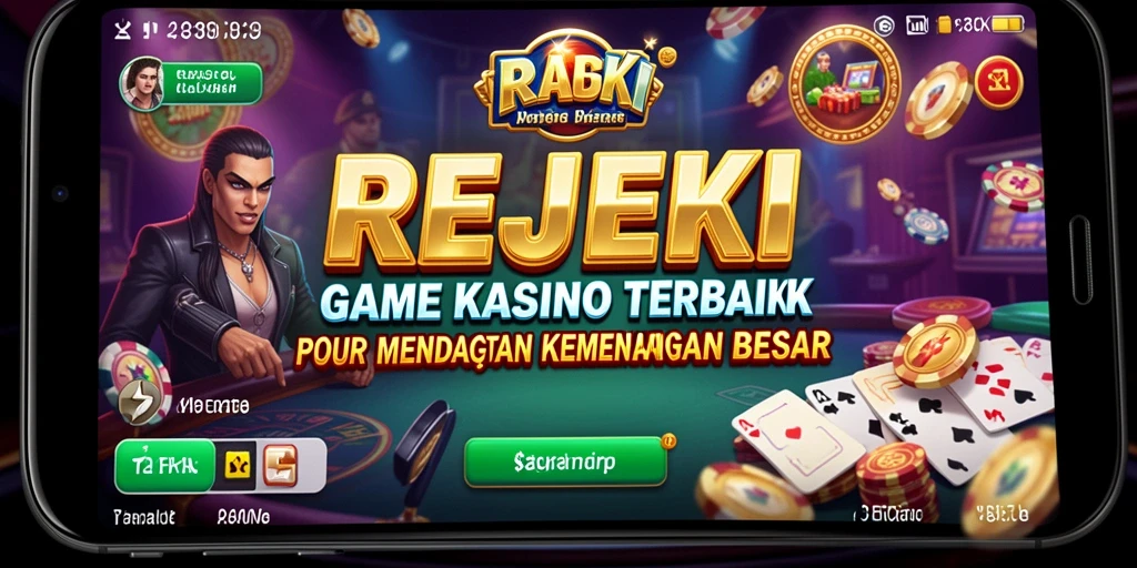 Tampilan gameplay menegangkan dari REJEKI di kasino.