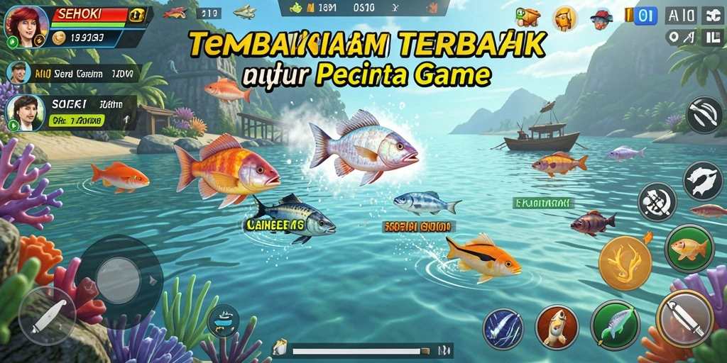 Tampilan gameplay Tembak Ikan yang seru dan mengasyikkan.