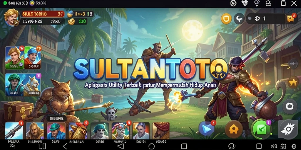 Tampilan antarmuka utama SULTANTOTO yang user-friendly dan fungsional.