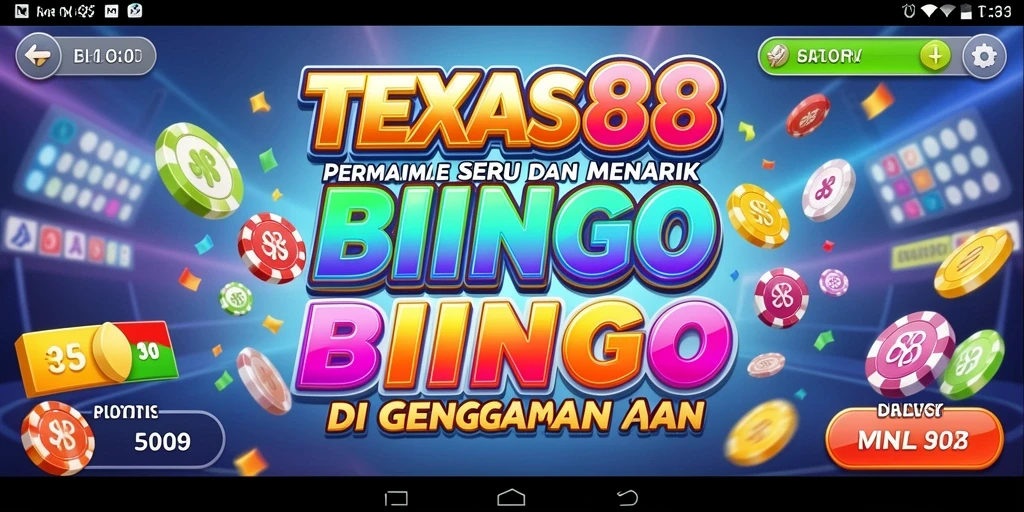 Tampilan gameplay seru dalam permainan Bingo TEXAS88.