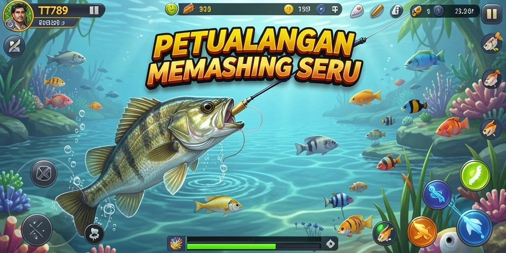 Tampilan gameplay memancing yang menarik di TT789.