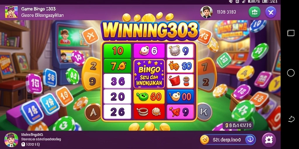 Tampilan menarik gameplay Bingo di WINNING303 yang mengasyikkan.