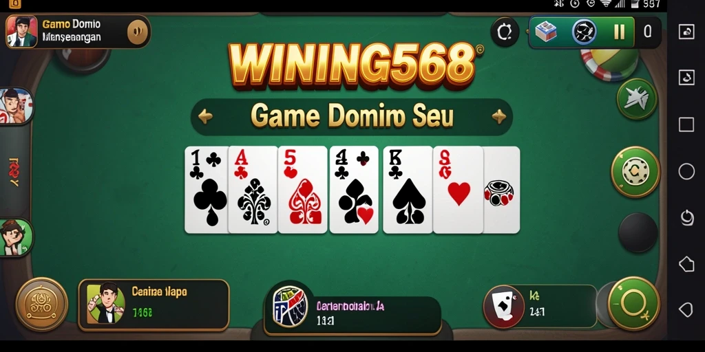 Tampilan gameplay menarik dari WINNING568 yang penuh strategi domino.